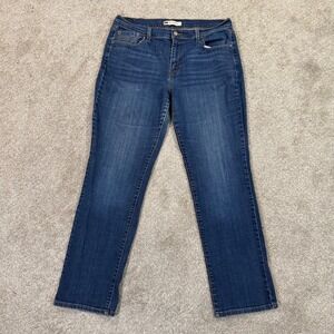 Levis 505 Straight Leg Jeans Womens 14M 32x32 Medium Wash Blue Denim Casual